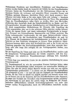 c) Projektion und Identifikation als Gefahr für die objektive Rechtsfindung