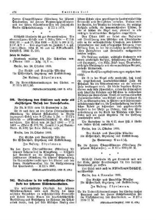 Versetzung von Schülern nach mehr als einjährigem Besuch der Untersekunda : [Erziehung] ; [Amtliche Erlasse] ; [Amtlicher Teil]