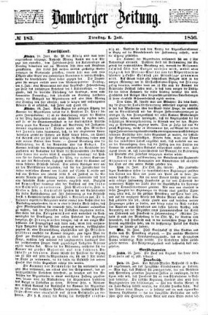 Bamberger Zeitung. 1856,7/12