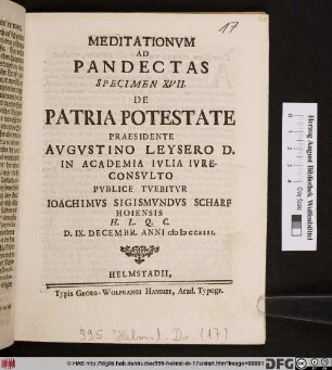 De Patria Potestate