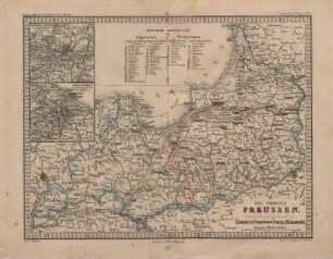 Die Provinz Preussen, bestehend aus den Regierungsbezirken Königsberg, Gumbinnen, Danzig & Marienwerder