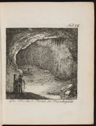 Tab. XII Die Forsters Höhle bei Weischenfeld. - Försterhöhle, Waischenfeld-Zeubach