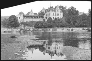 Schloss Aich, im Vordergrund die Eger