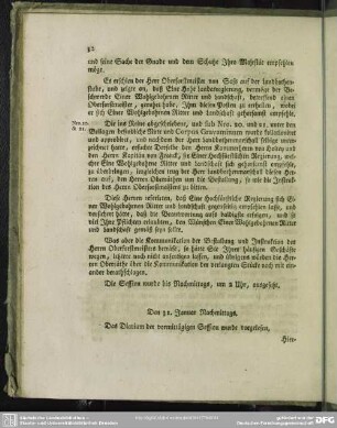 Den 31. Januar Nachmittags