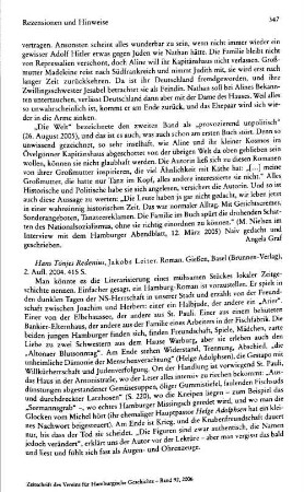 Redenius, Hans Tönjes :: Jakobs Leiter : 2. Aufl., Gießen u.a., Brunnen-Verlag, 2004