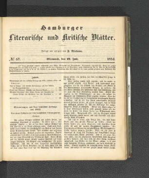 No. 57. 19. Juli 1854