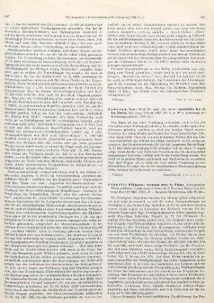 358-359 [Rezension] Augustinus, Aurelius, Sermons pour la pâque
