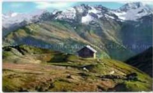 Hütte im Hochgebirge