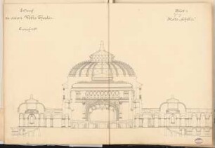 Volkstheater Schinkelwettbewerb 1892: Querschnitt