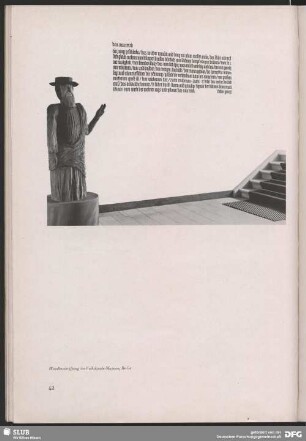 Wandbeschriftung im Volkskundemuseum Berlin