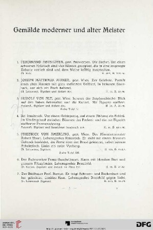 Gemälde moderner und alter Meister (Nr. 1-376)