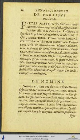 De Partibus orationis