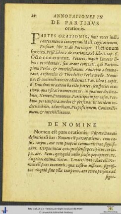 De Partibus orationis