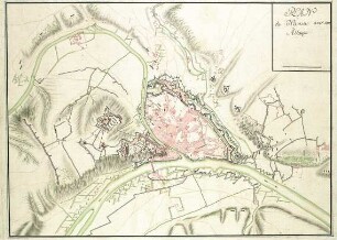 WHK 8 Reichs- und Französischer Krieg von 1688-1697 bis zum Frieden von Ryswick: Plan des Angriffs auf Namur, 1692