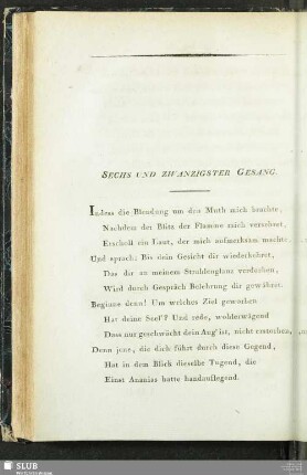 Sechs Und Zwanzigster Gesang