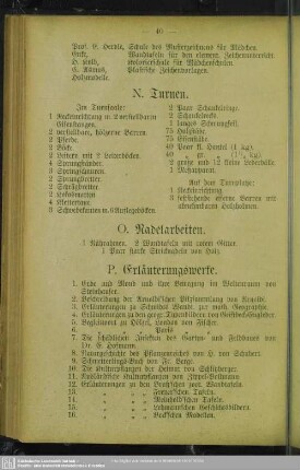O. Nadelarbeiten