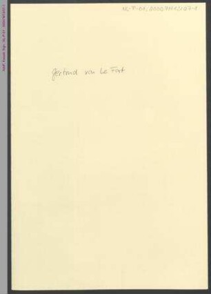 Gertrud von Le Fort