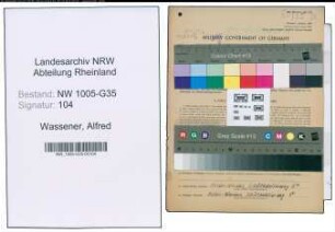 Entnazifizierung Alfred Wassener , geb. 14.11.1909 (Buchdrucker)
