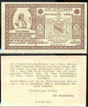 Schrems, Niederösterreich 10 Heller