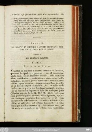 Caput II. De Divino Instituto Salutis Humanae Per Iesum Christum Reparandae.
