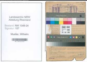 Entnazifizierung Wilhelm Mueller , geb. 17.12.1900 (Verwaltungsangestellter)