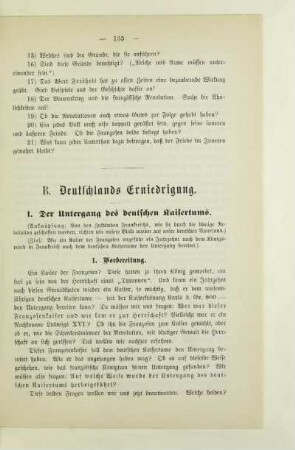B. Deutschlands Erniedrigung