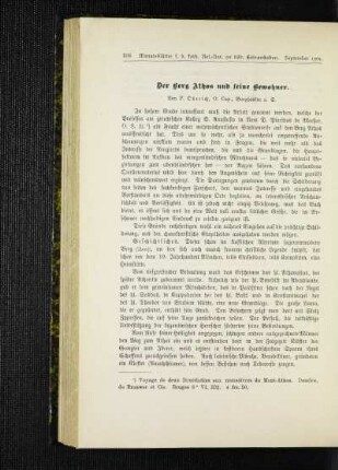 ¬Der¬ Berg Athos und seine Bewohner