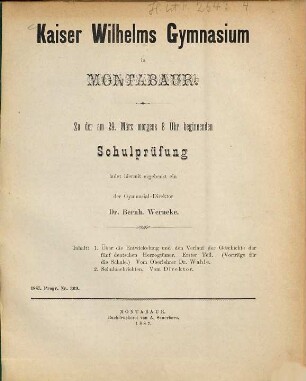 Zu der ... Schulprüfung ladet hiermit ergebenst ein. 1886/87
