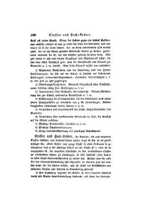 Classen und Fach-Lehrer
