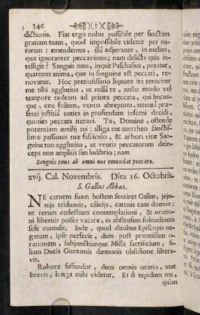 346-365, xvij. Cal. Novembris. Dies 16. Octobris. - viij. Cal. Novembris. Dies 25. Octobris.
