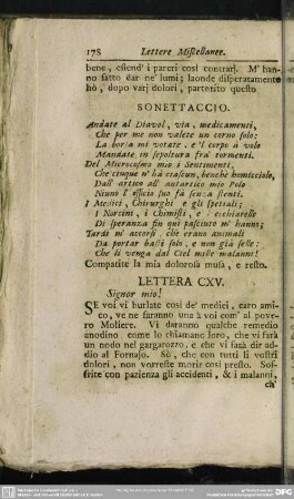 Lettera XCV. Signor mio!