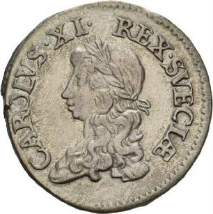 2 Mark des Königs Karl XI. von Schweden, 1670