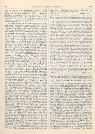326-327 [Rezension] Schröder, Alfred (Hrsg.), Archiv für die Geschichte des Hochstifts Augsburg, im Auftrag des Historischen Vereins Dillingen hrsg. VI. Bd