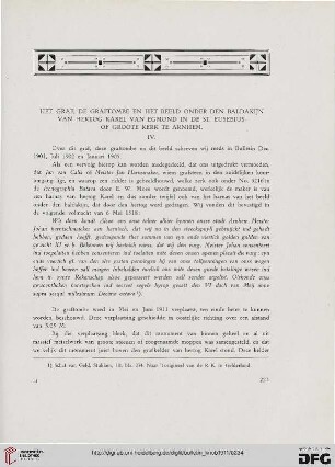2.Ser. 4.1911: Het graf, de graftombe en het beeld onder den baldakijn van hertog Karel van Egmond in de St. Eusebius of Groote kerk te Arnhem, [4]