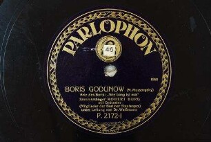 Boris Godunow : Arie des Boris: "Wie bang ist mir" / (M. Mussorgsky)