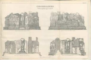 Plate B. Polonnaruwa. "Demala-Maha-Seya" Viháré. Front elevation (East face) ... Back elevation (West face) ...