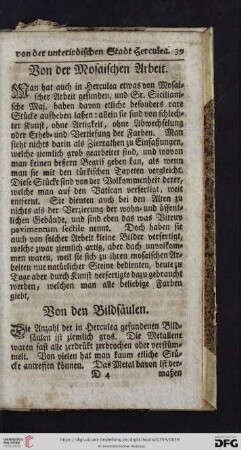 Von der Mosaischen Arbeit