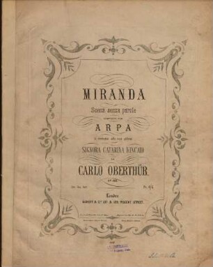 Miranda : scena senza parole ; op. 185