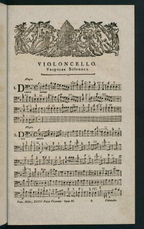 1-32, Violoncello. Vesperae per totum annum