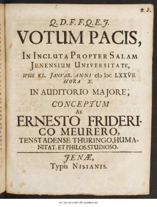 Votum Pacis
