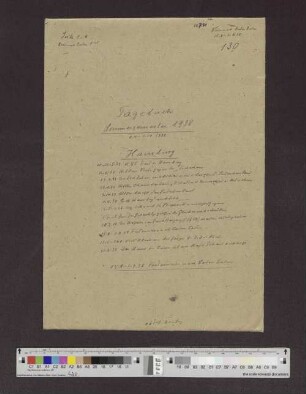 Band 130: Sommersemester 1938, Hamburg