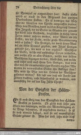 Von der Ewigkeit der Höllenstrafen