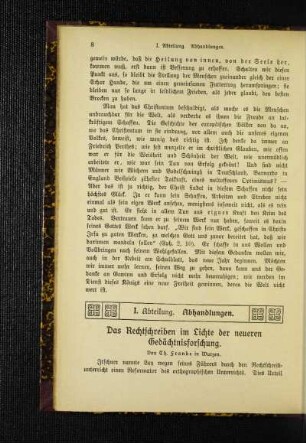¬Das¬ Rechtschreiben im Lichte der neueren Gedächtnisforschung