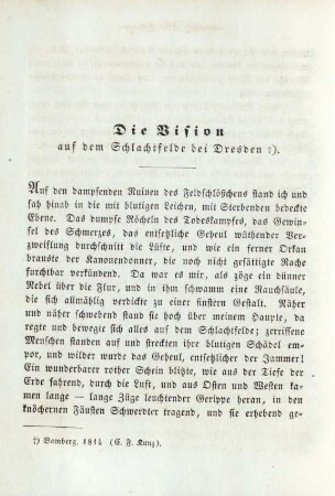Die Vision auf dem Schlachtfelde bei Dresden