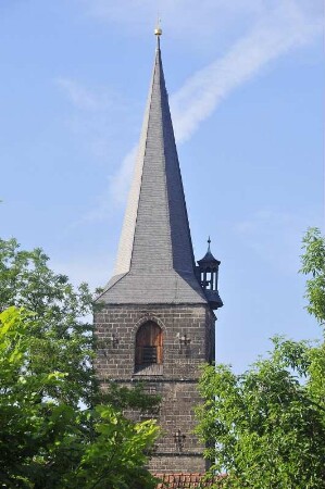 Quedlinburg - Turm der Ägidiikirche : Der Turm der Ägidiikirche, aufgenommen am 6. Juni 2010 in Quedlinburg