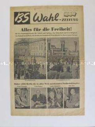 Sonderdruck der SPD zur Wahl der (West)-Berliner Stadtverordnetenversammlung 1950