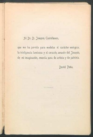 Al Dr. D. Joaquín Castellanos