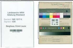 Entnazifizierung Emmi Laura Berghaus , geb. 17.08.1908 (Prokuristin)