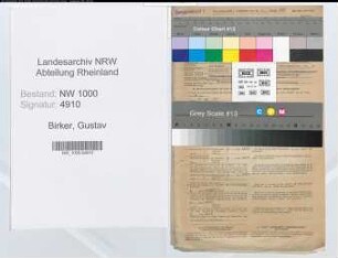 Entnazifizierung Gustav Birker, geb. 29.06.1899 (Fernmeldetechniker)