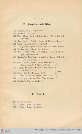 F. Gold (Nr. 223 - 230)